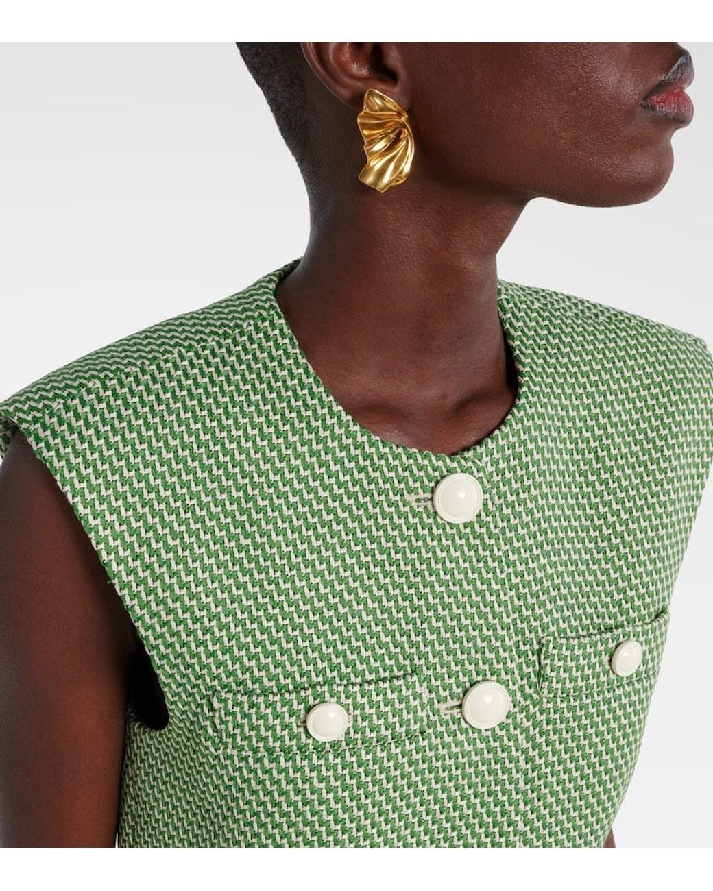 Veronica Beard Green Tamara Vest