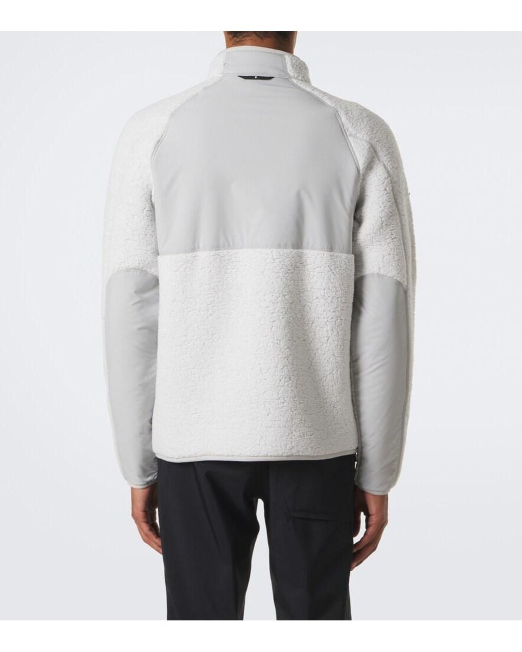Peak Performance White Wildrush Teddy Jacket for men