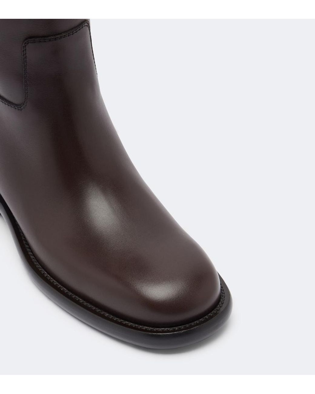 Burberry Black Cavalier Leather Knee-High Boots