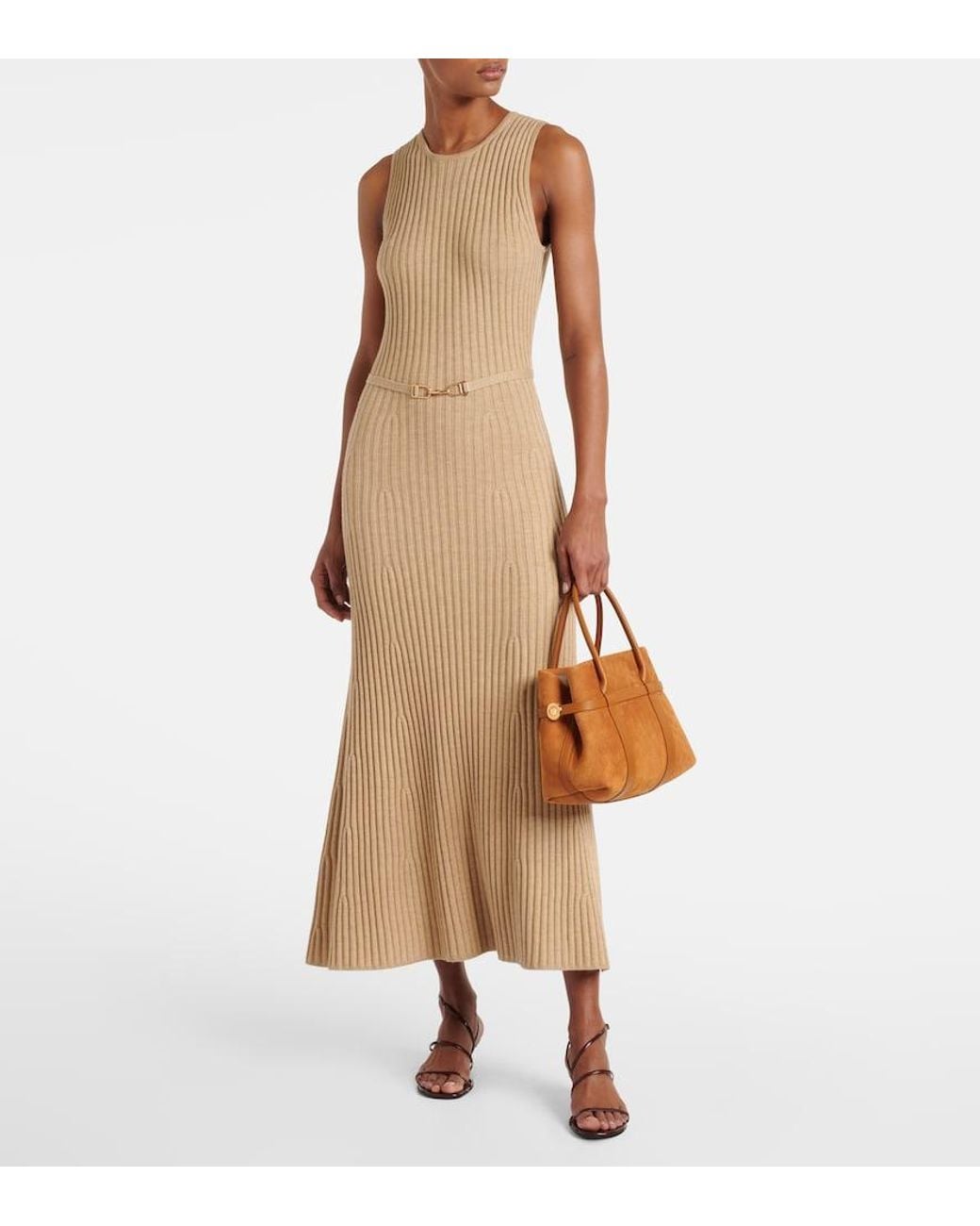 Loro Piana Brown Ghiera Small Leather Tote Bag