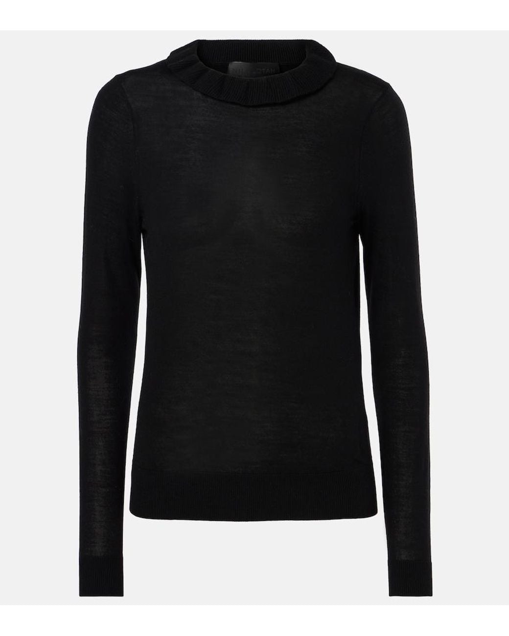 Nili Lotan Black Bobbie Wool Turtleneck Sweater