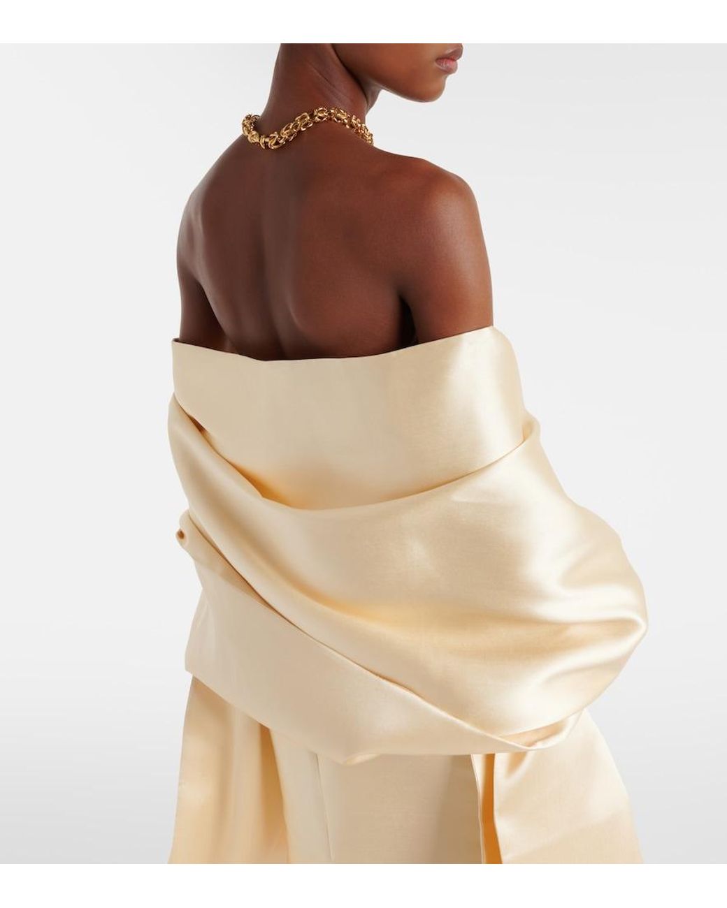 Solace London Natural Renee Caped Gown