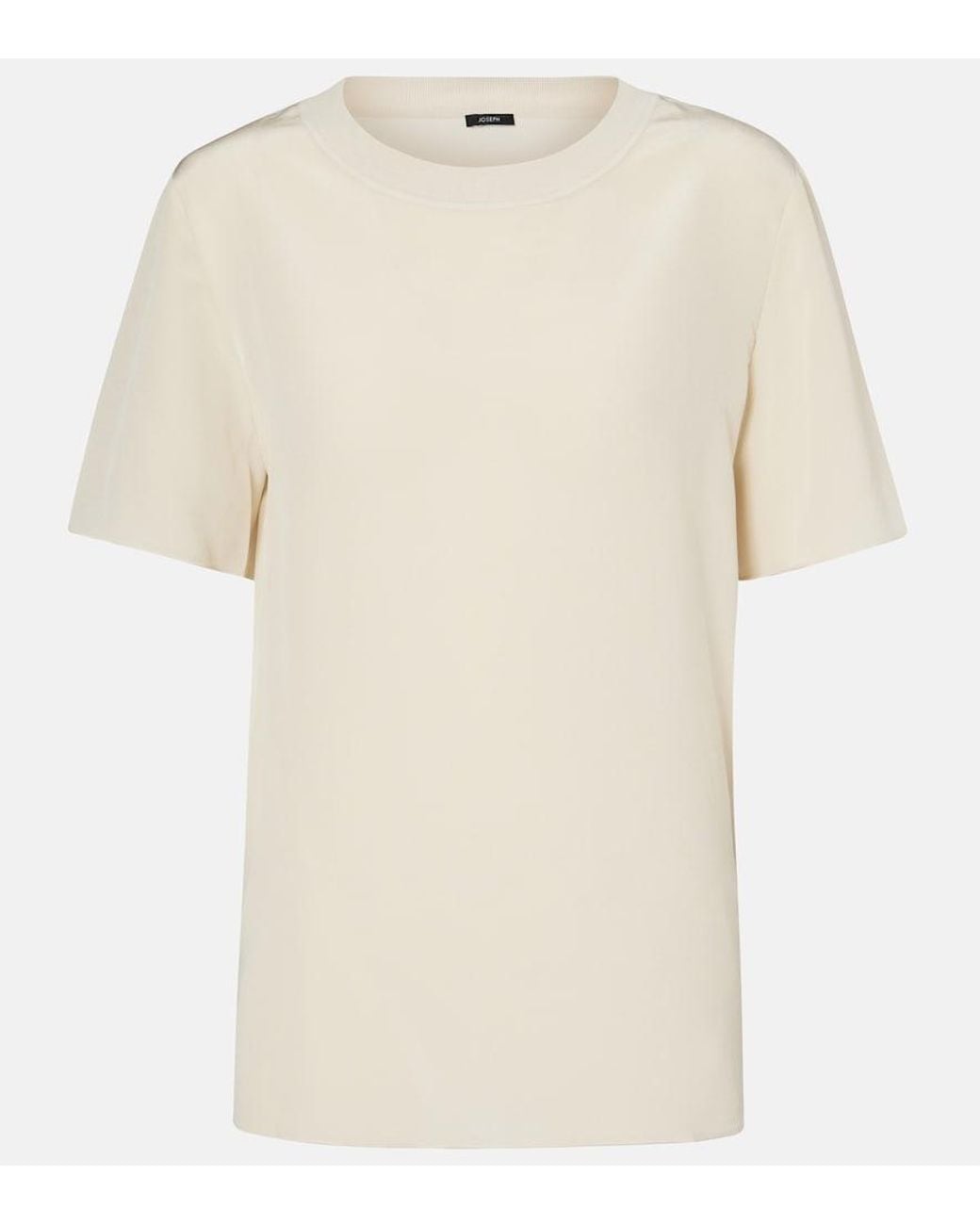 Joseph Natural Rubin Silk T-Shirt