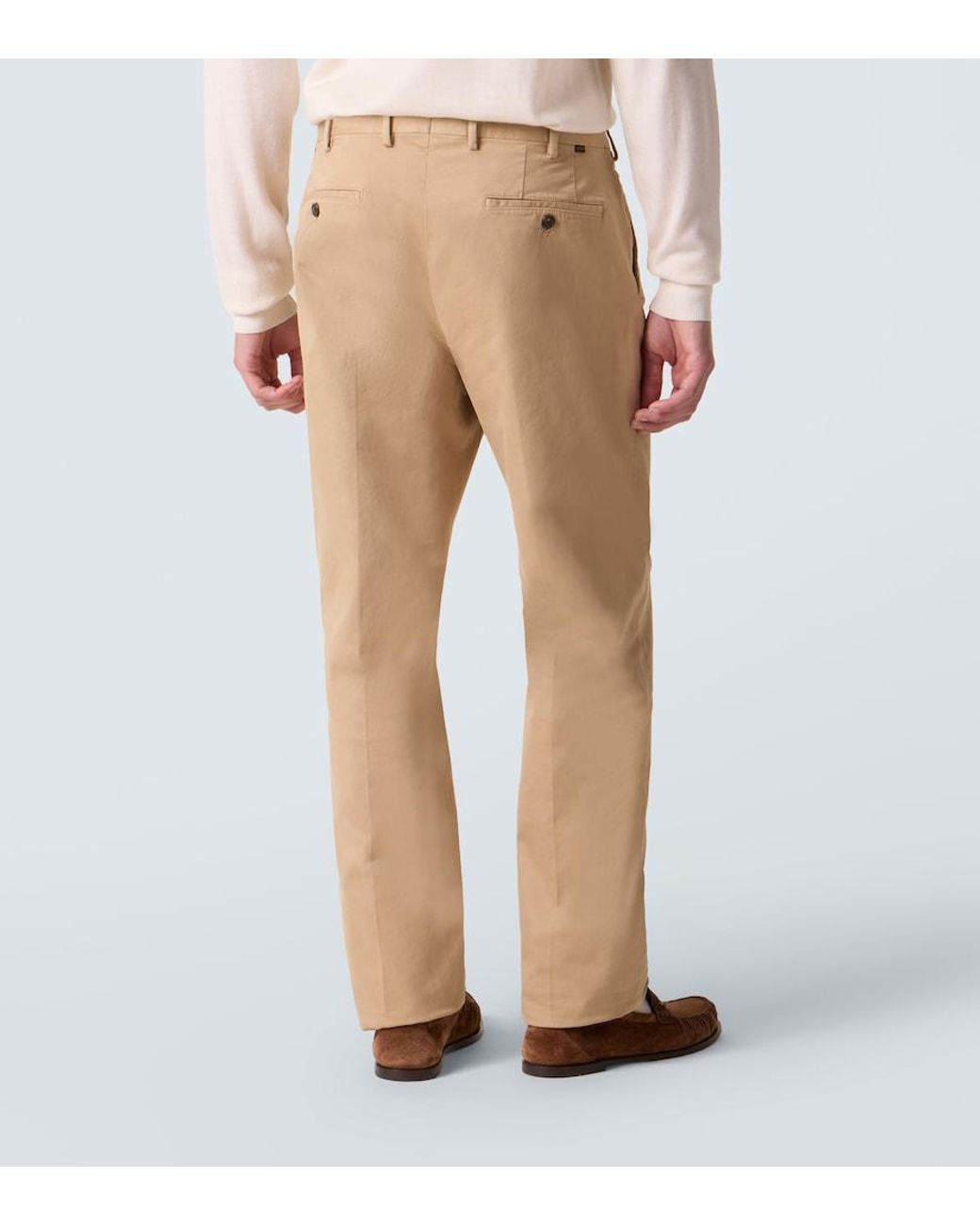 Slowear Natural Cotton Straight Pants for men