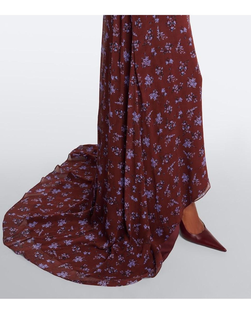 Markarian Red Sienna Floral Gown