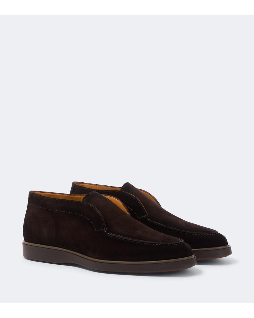 Magnanni Shoes Brown Loda Suede Ankle Boots for men