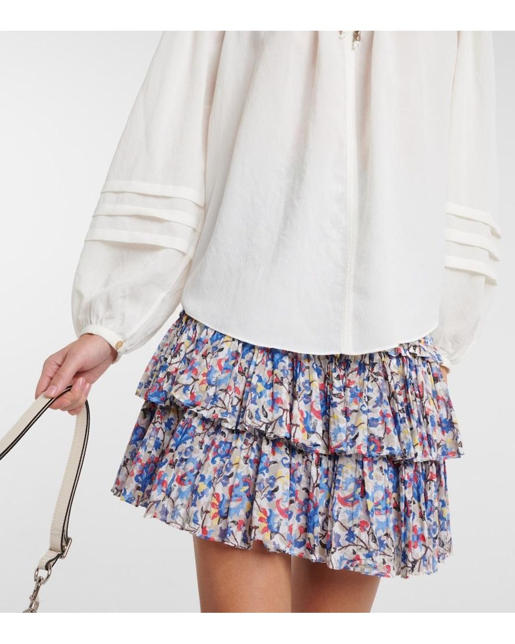 Isabel Marant Natural Lamaya Crepe Blouse