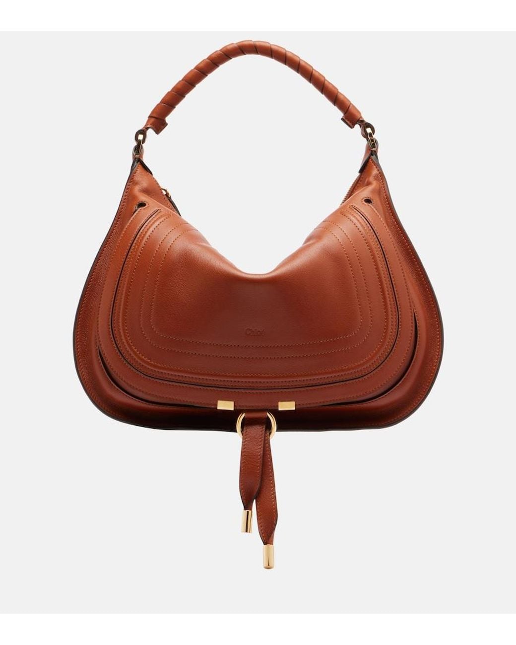 Chloé Red Marcie Medium Leather Shoulder Bag