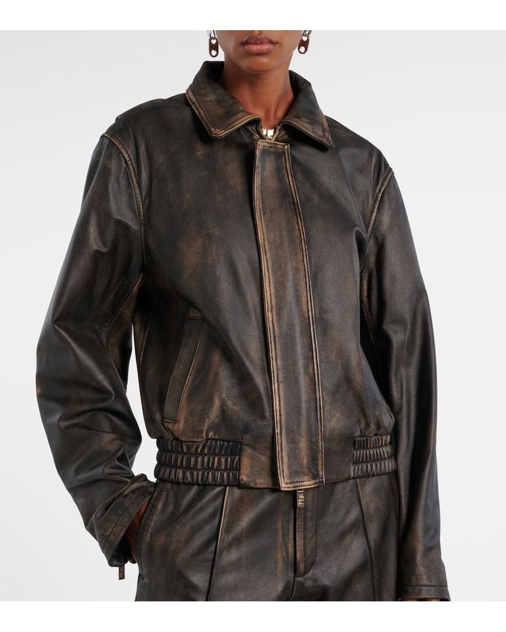 Chaqueta De Piel JACQUES WEI de color Black