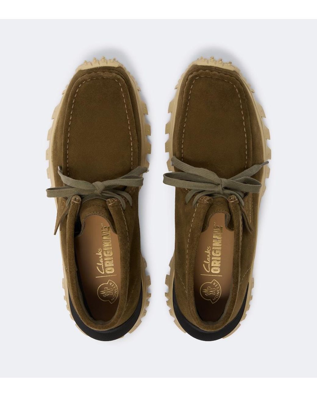 Moncler Brown X Clarks Originals Trailgrip Wallabee Boots for men