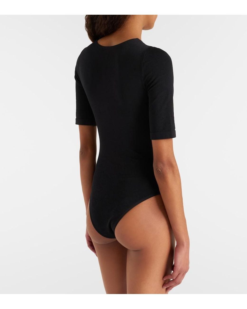 Wolford Black Bahamas Jersey Bodysuit