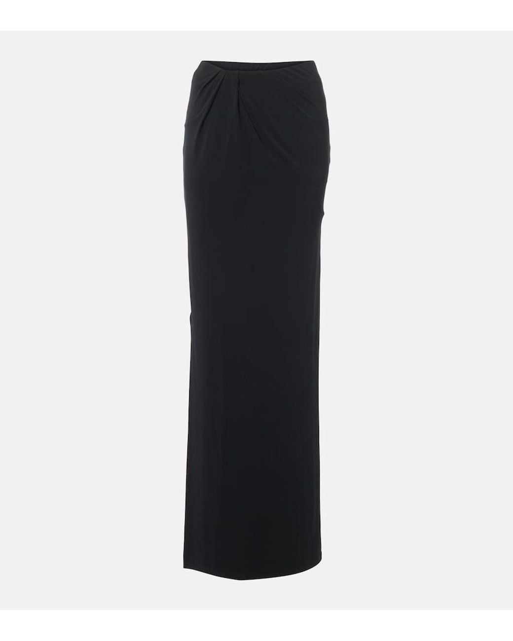 Jacquemus Black Peplo Maxi Skirt
