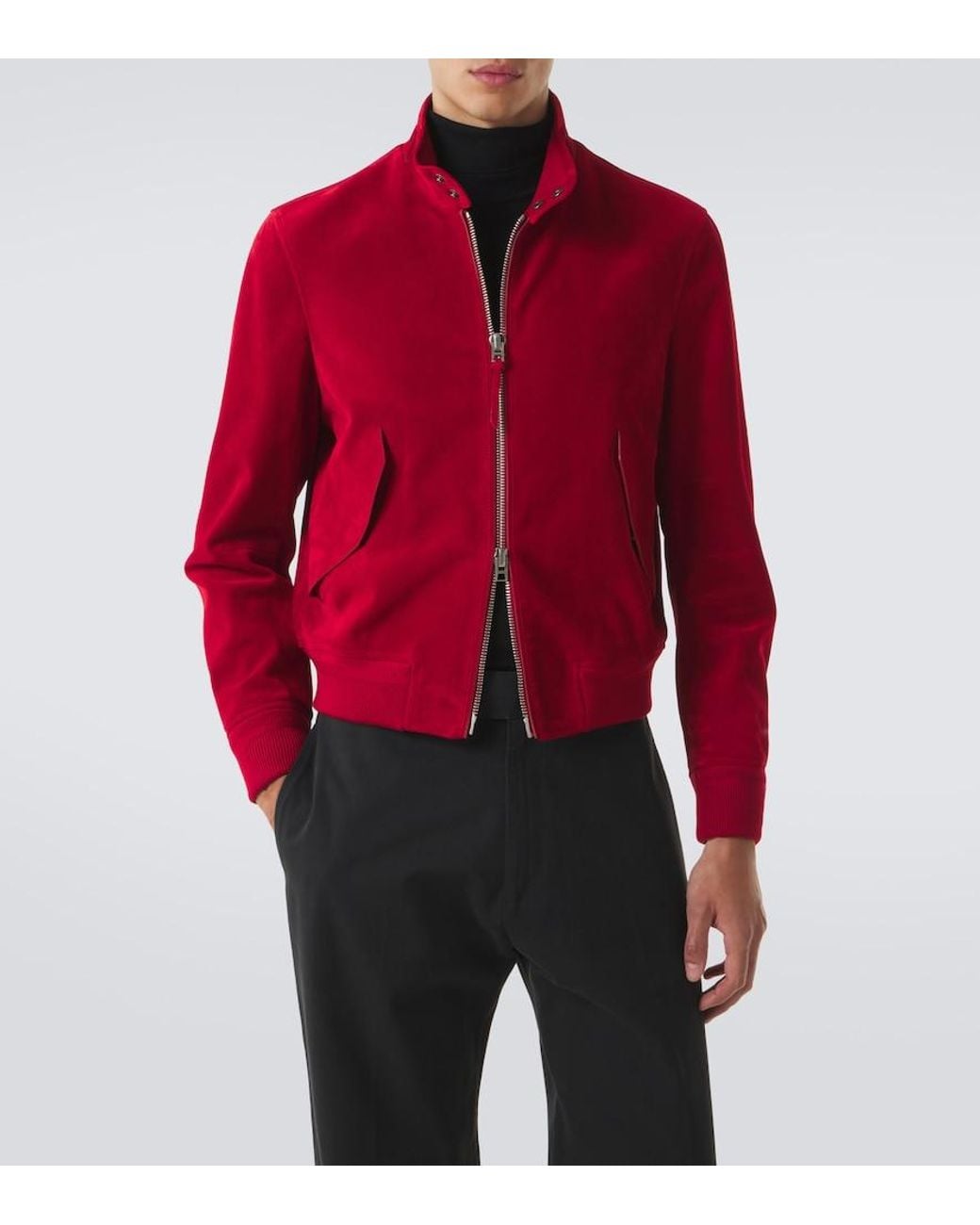 Tom Ford Red Suede Jacket for men