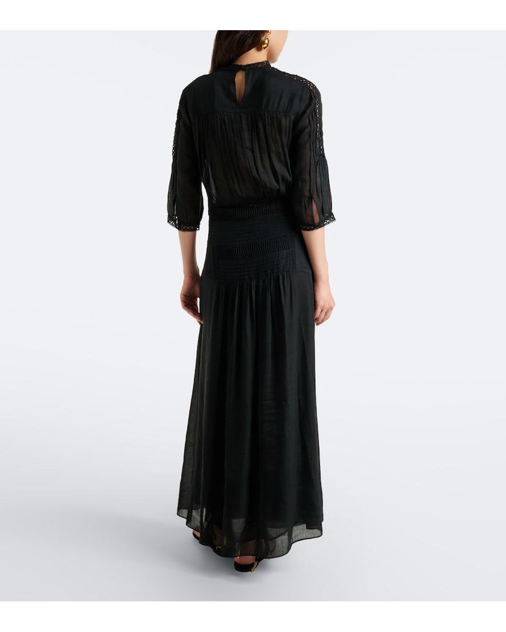 Isabel Marant Black Pamena Maxi Dress