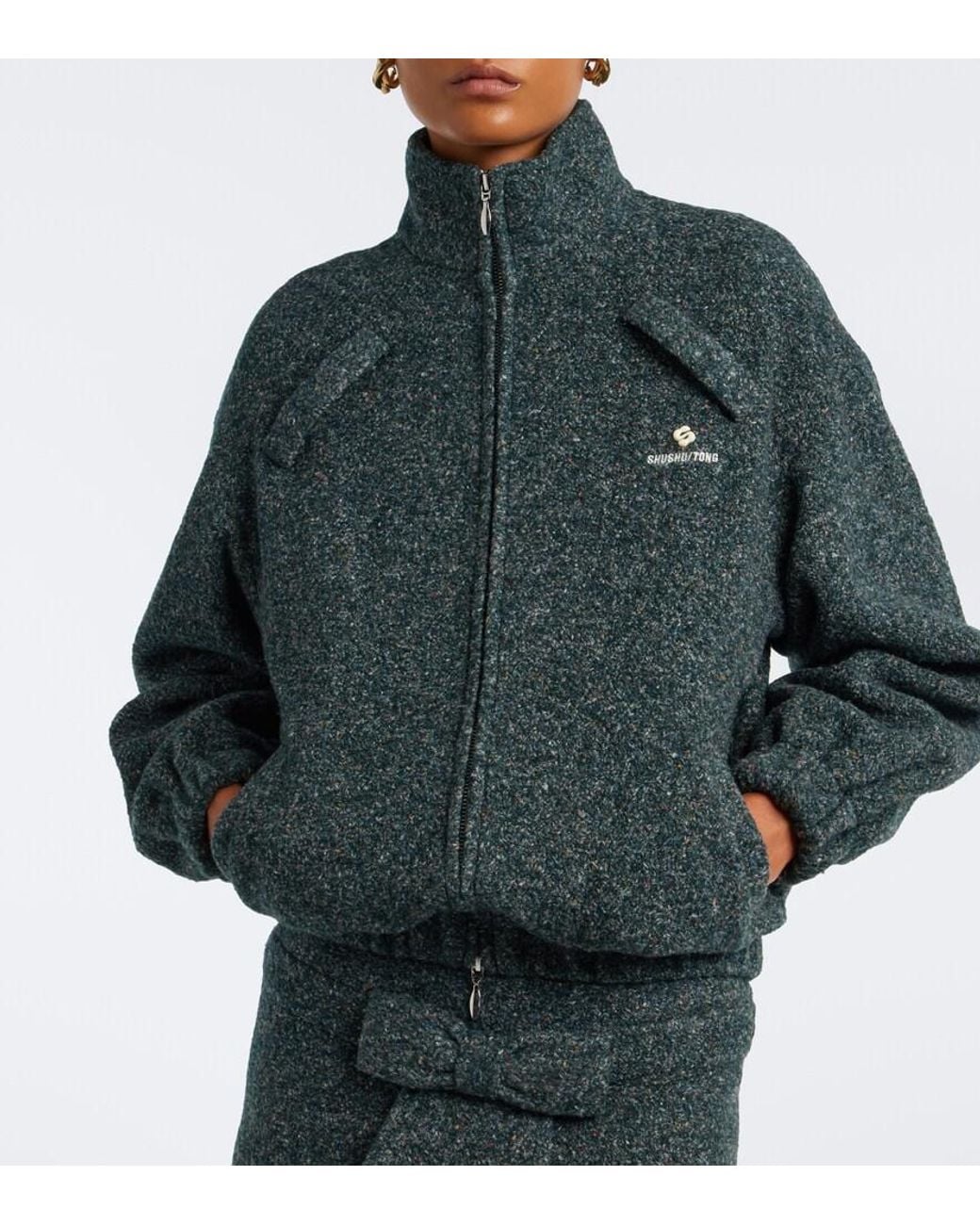 ShuShu/Tong Green Zip-Up Jacket
