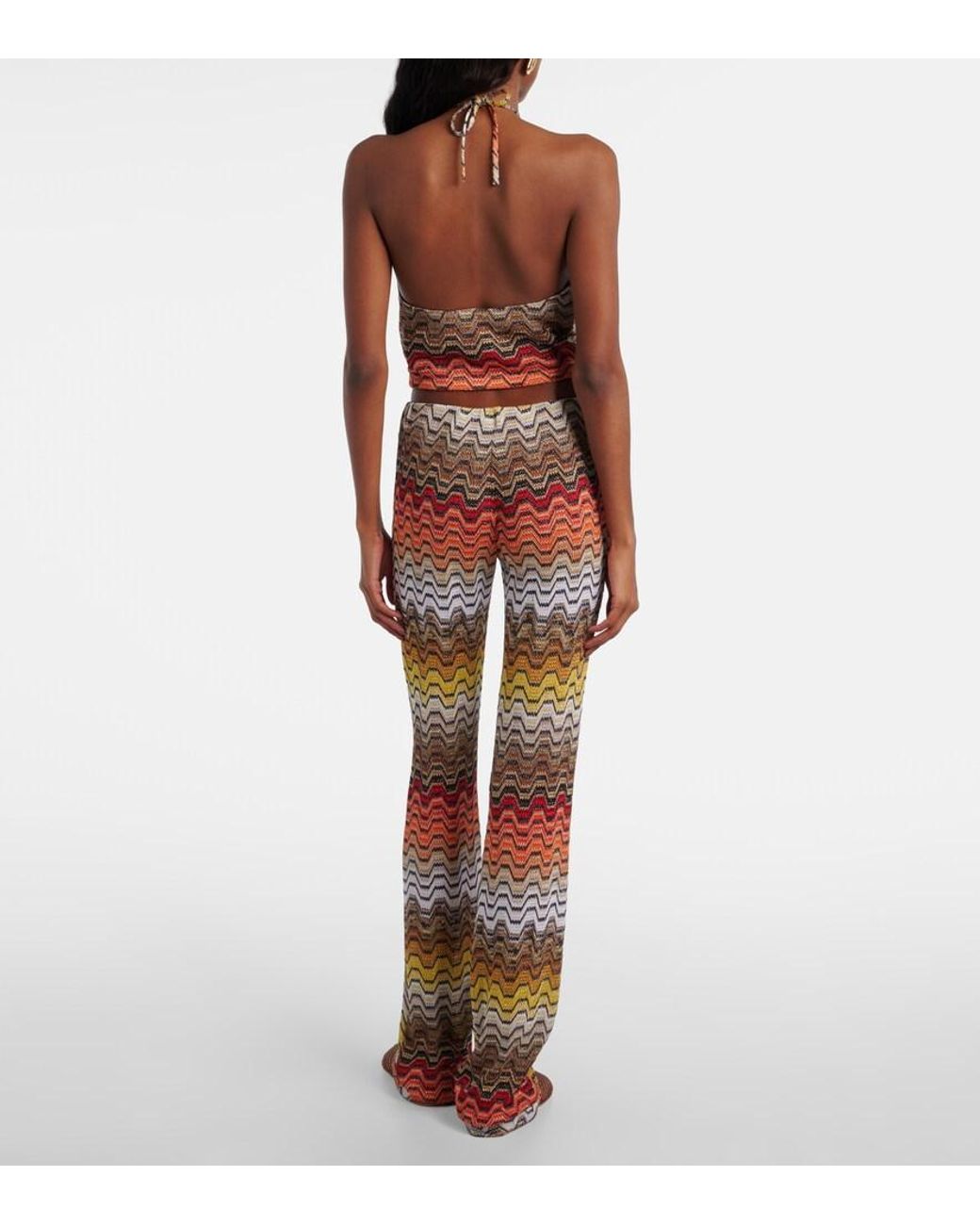 Missoni Multicolor Wave Lame Slim Pants