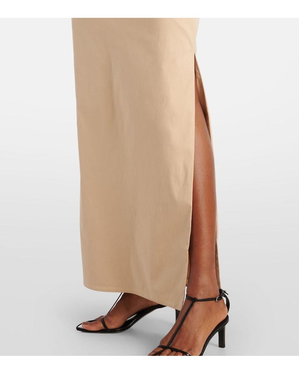 Sir Natural Dahlia Off-Shoulder Cotton-Blend Gown