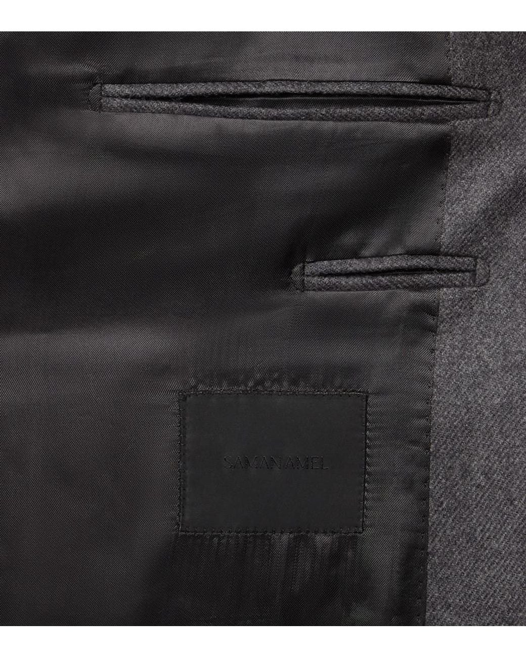 Saman Amel Anzugjacke Aus Wolle in Black für Herren