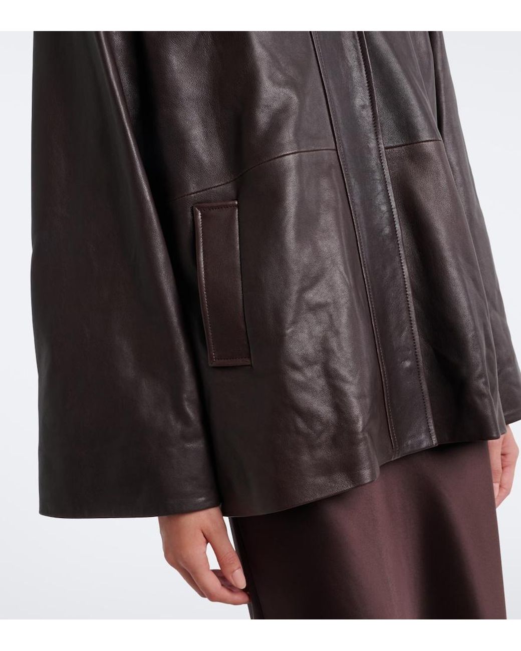 Nour Hammour Black Lowen Leather Jacket