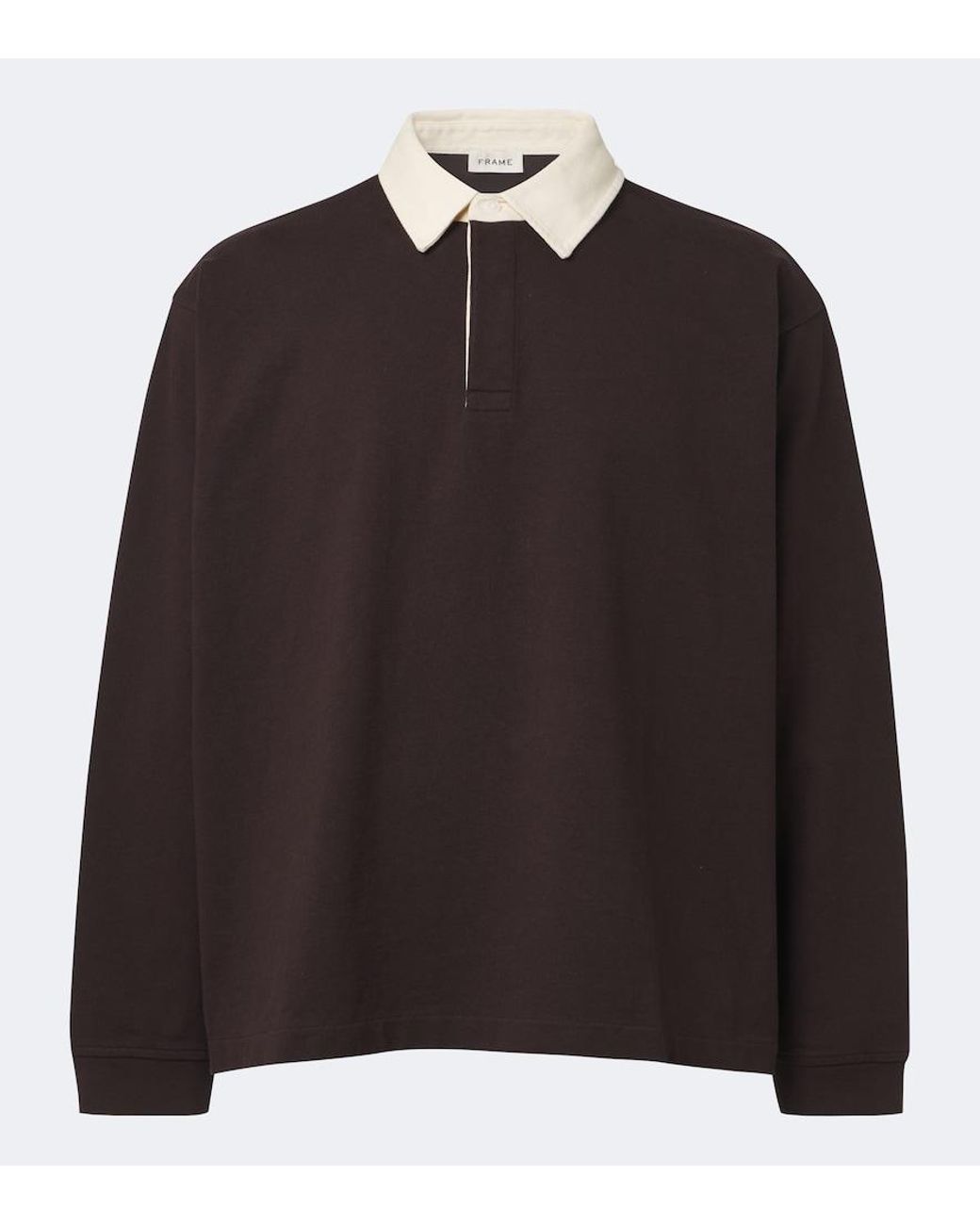 FRAME Brown Cotton Polo Shirt for men