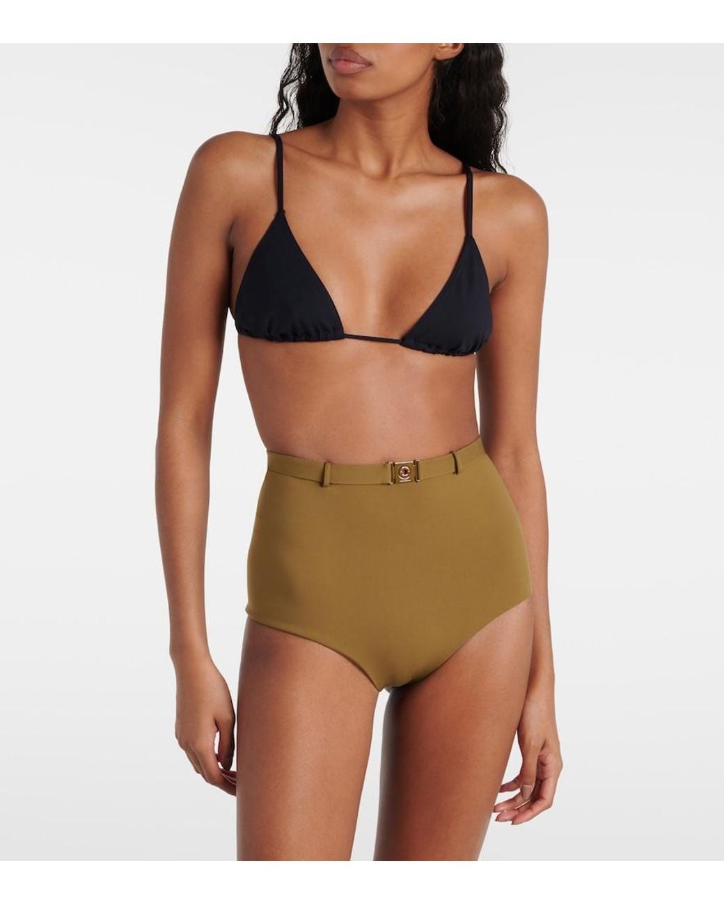 Loro Piana Natural High-Rise Bikini Bottoms