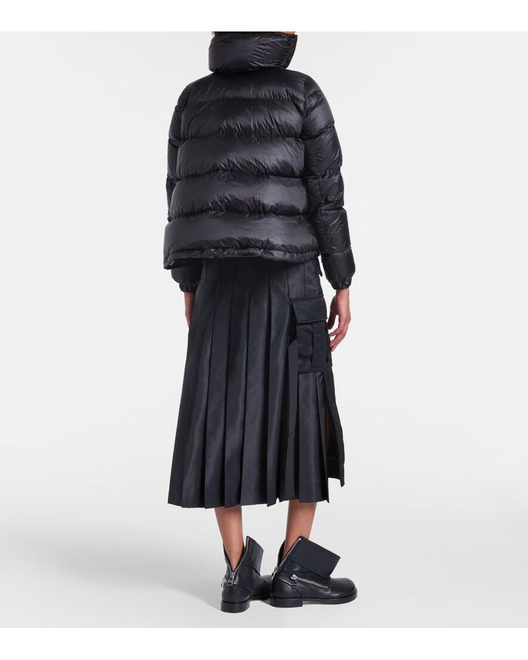 Sacai Black Padded Down Jacket