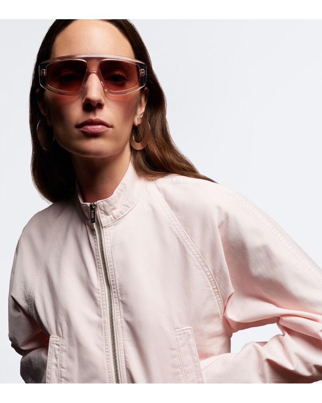 Alaïa Pink Absolu Shield Sunglasses