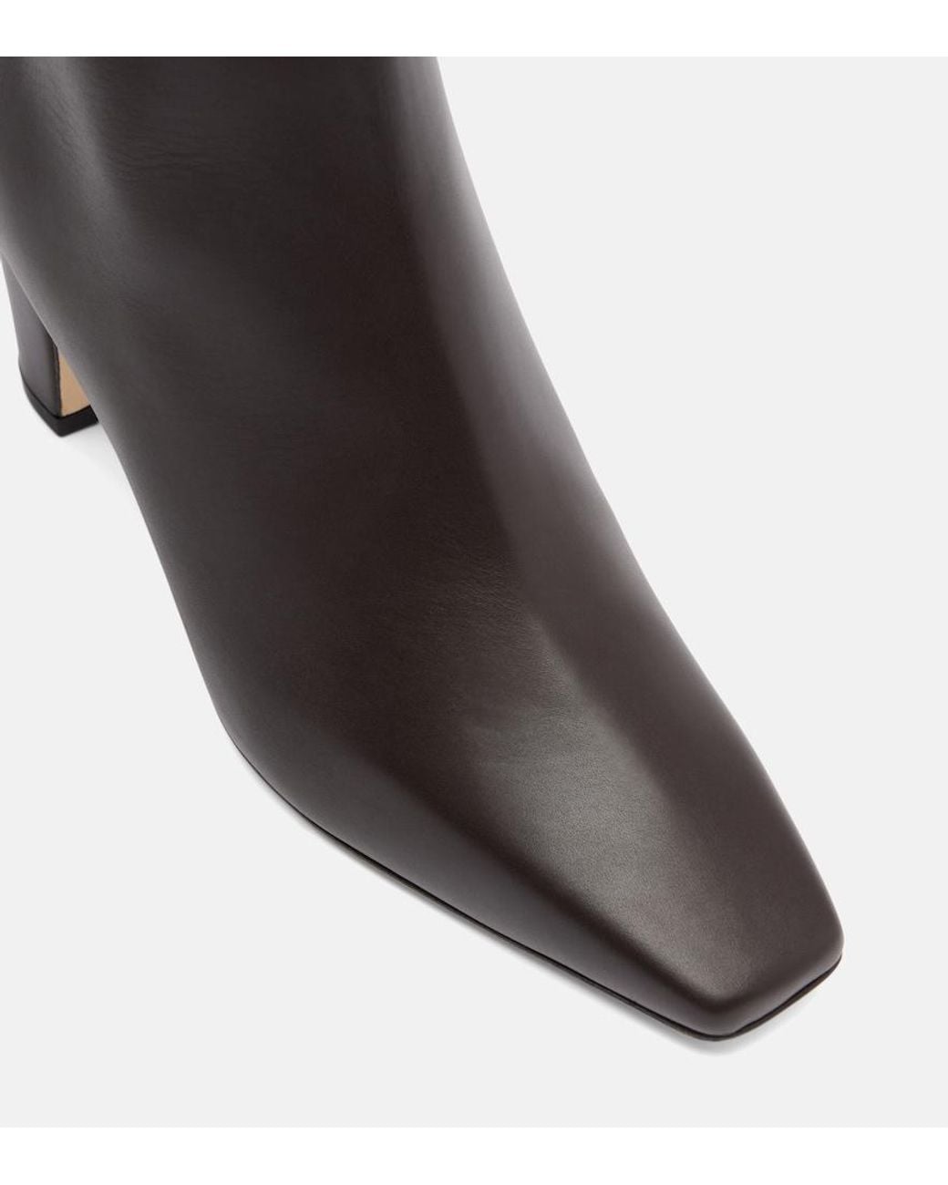 Manolo Blahnik Black Ofaralo 70 Leather Ankle Boots
