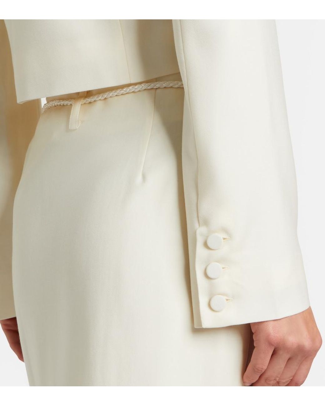 Posse White Elspeth Wool Jacket