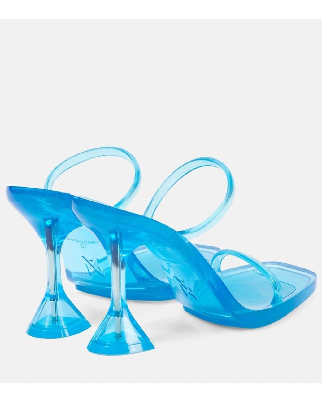 AMINA MUADDI Blue Brito 95 Pvc Sandals