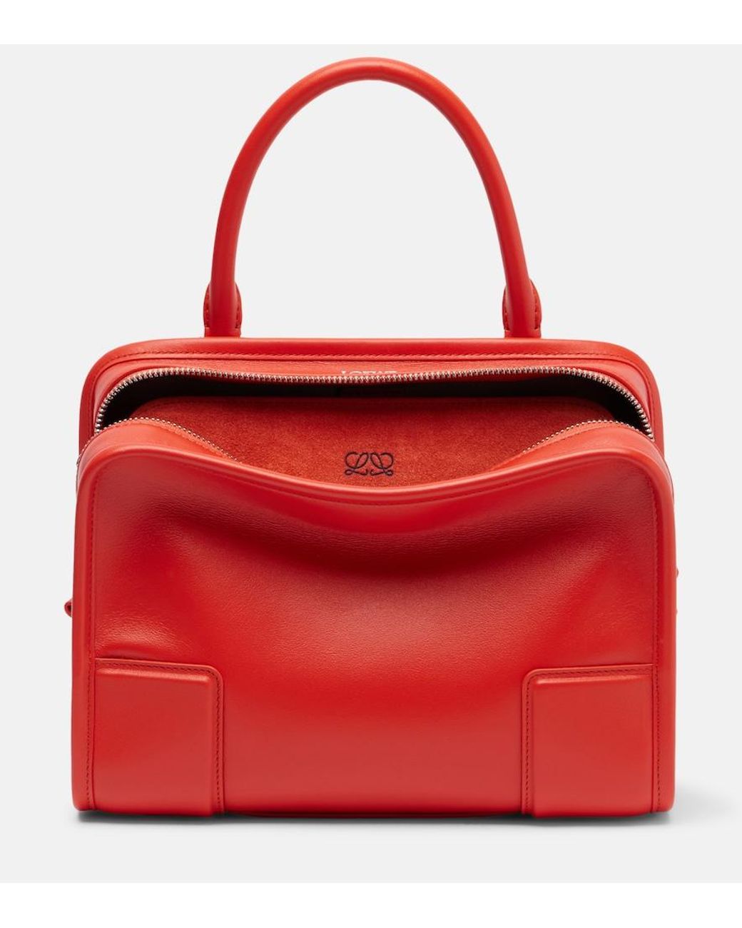 Loewe Red Amazona 180 Small Leather Top-Handle Bag