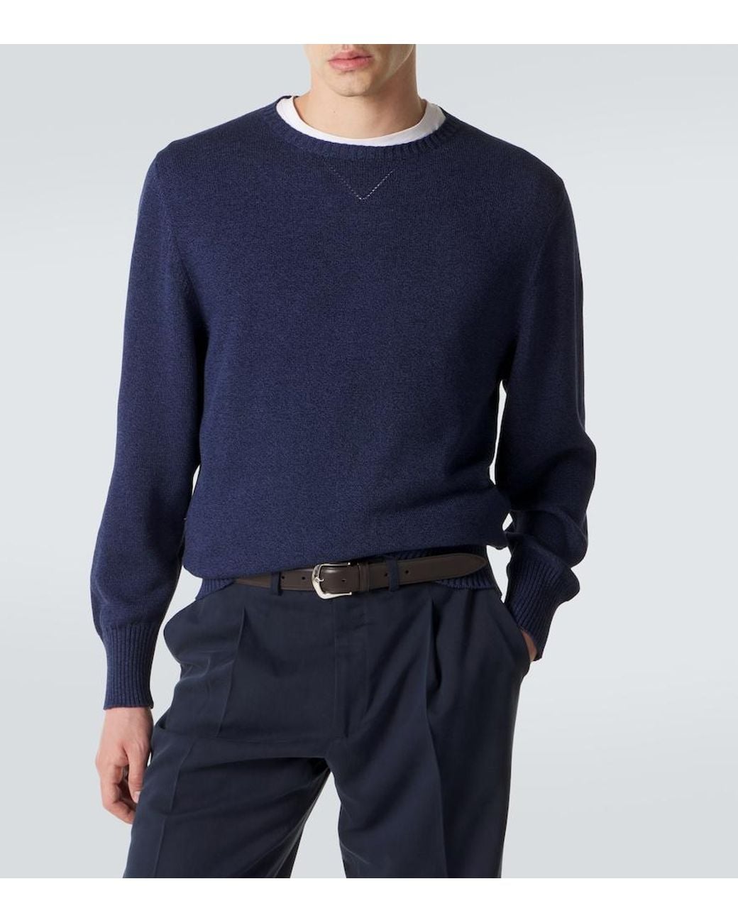 STÒFFA Pullover Aus Baumwolle in Blue für Herren