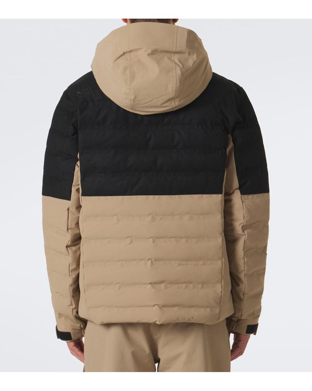 Aztech Mountain Black Pyramid Hooded Ski Jacket for men