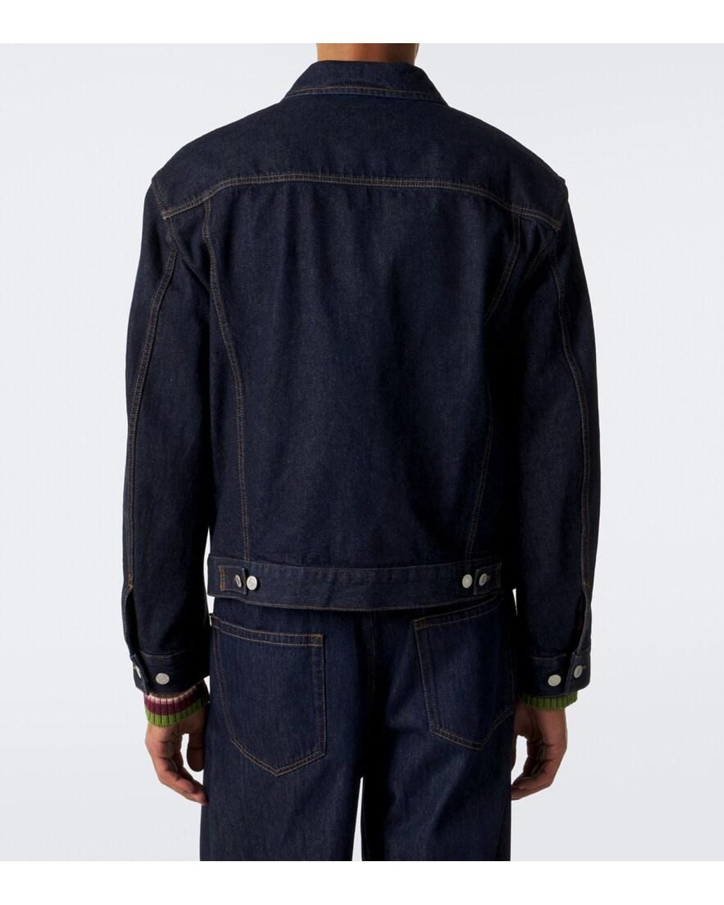 Dries Van Noten Blue Denim Jacket for men