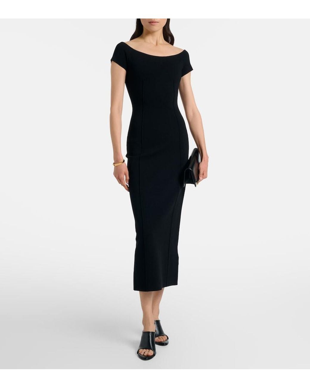 Joseph Black Foin Midi Dress