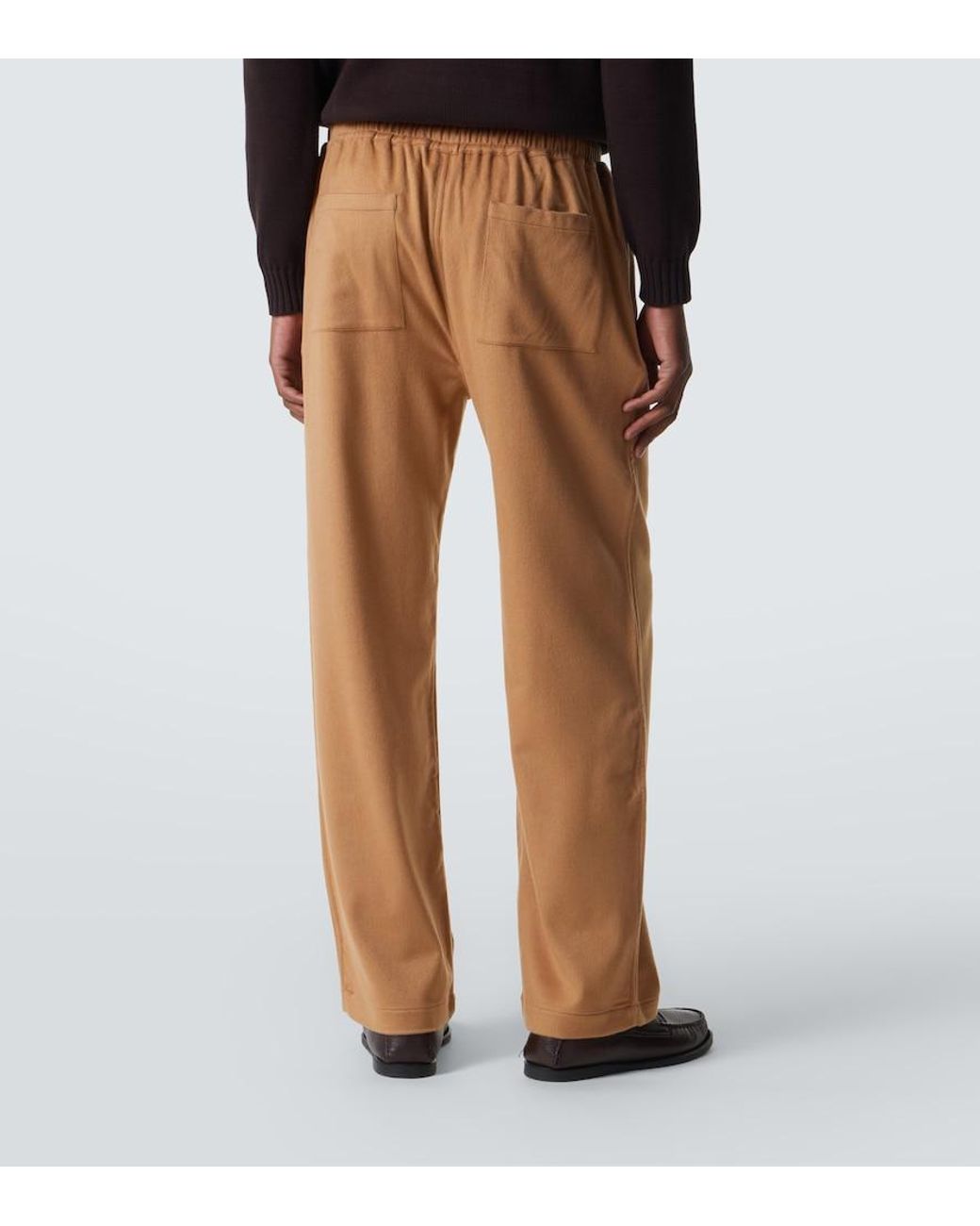 Saman Amel Gerade Hose Aus Kaschmir in Natural für Herren
