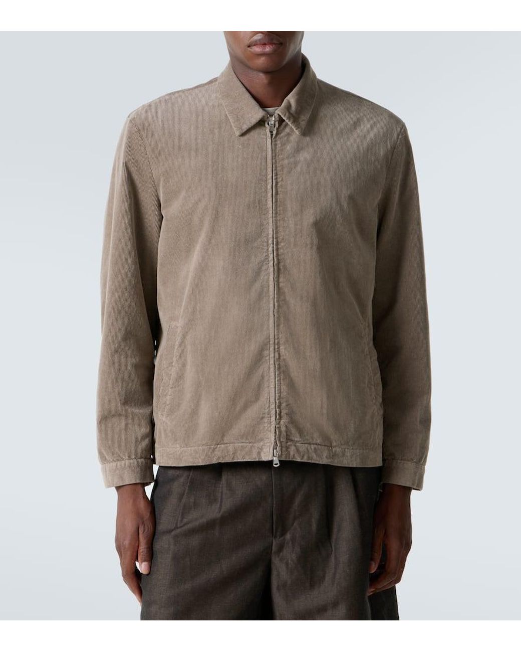 Sunspel Natural Cotton Corduroy Jacket for men