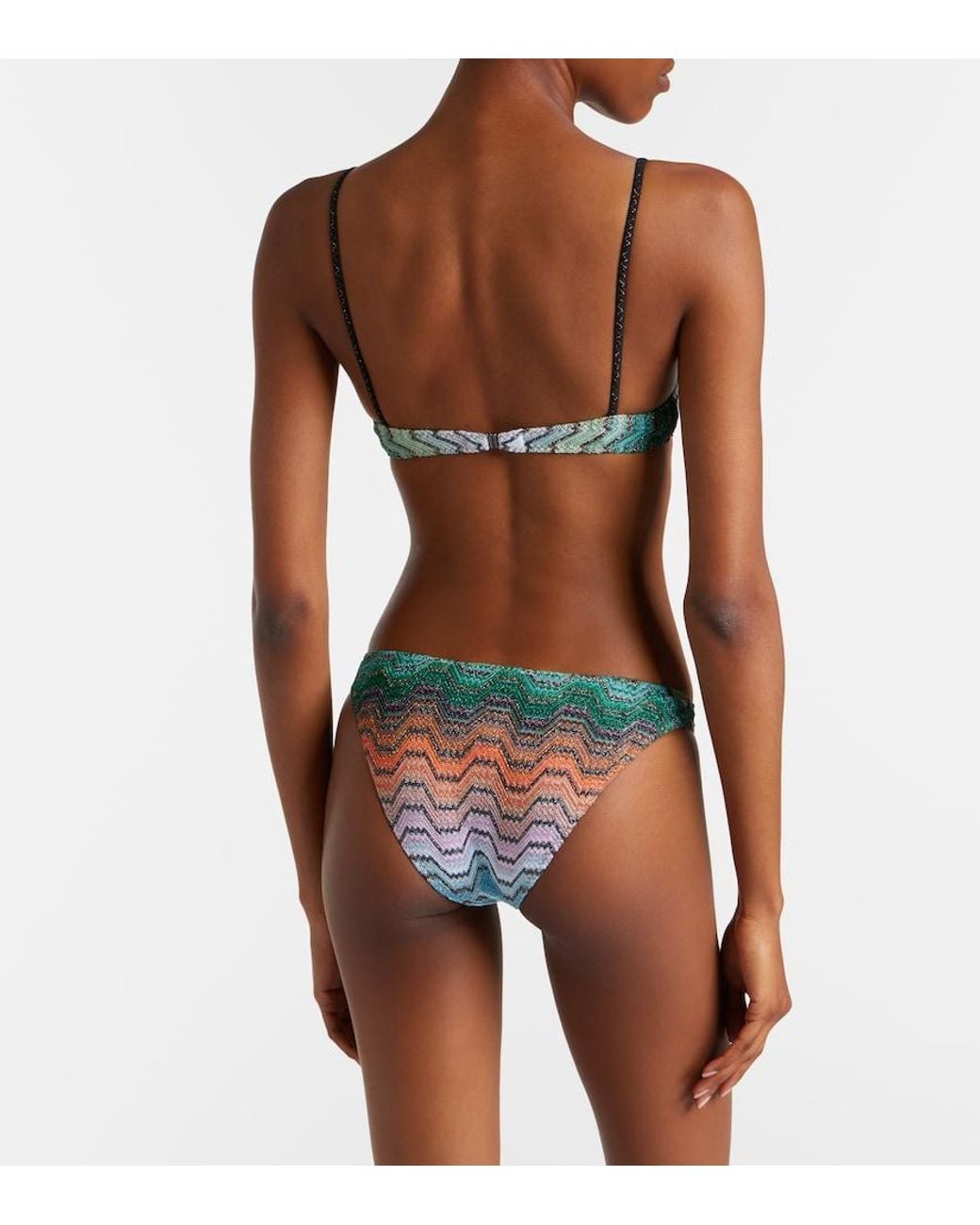 Missoni Blue Zigzag Lame Bikini