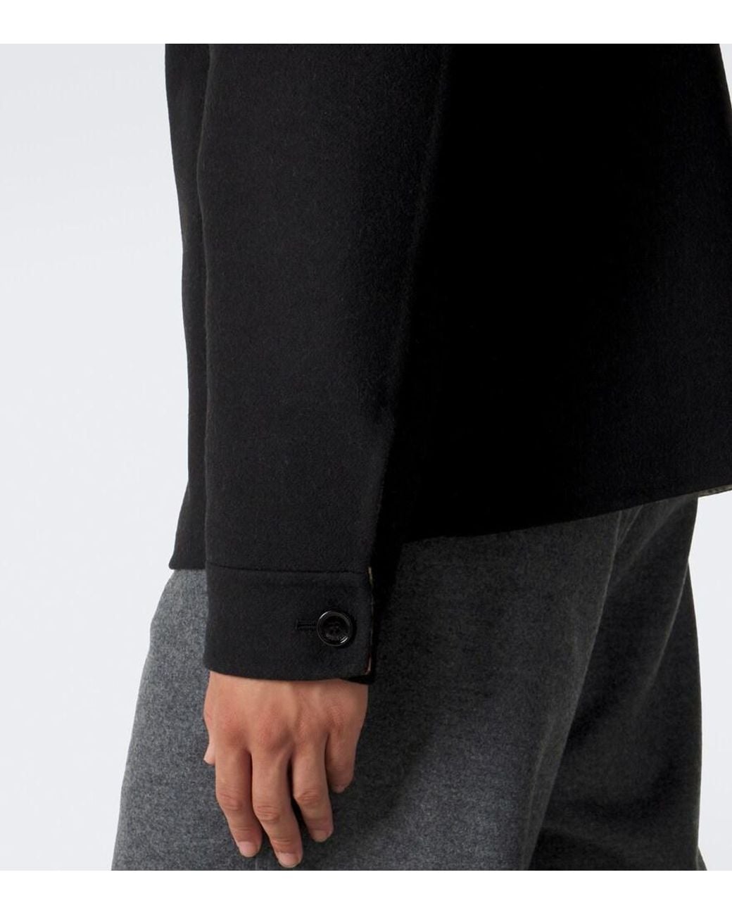 Burberry Black Wool Jacket for men