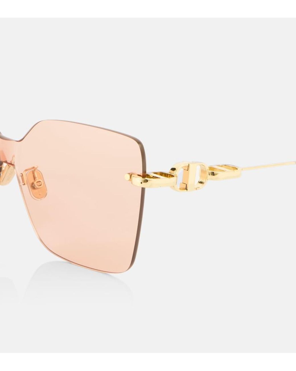 Dior Pink Cd Chain M1U Shield Sunglasses