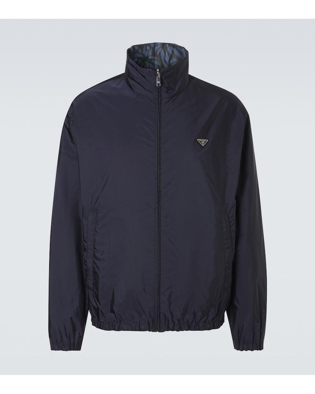 Prada Blue Re-Nylon Reversible Jacket for men