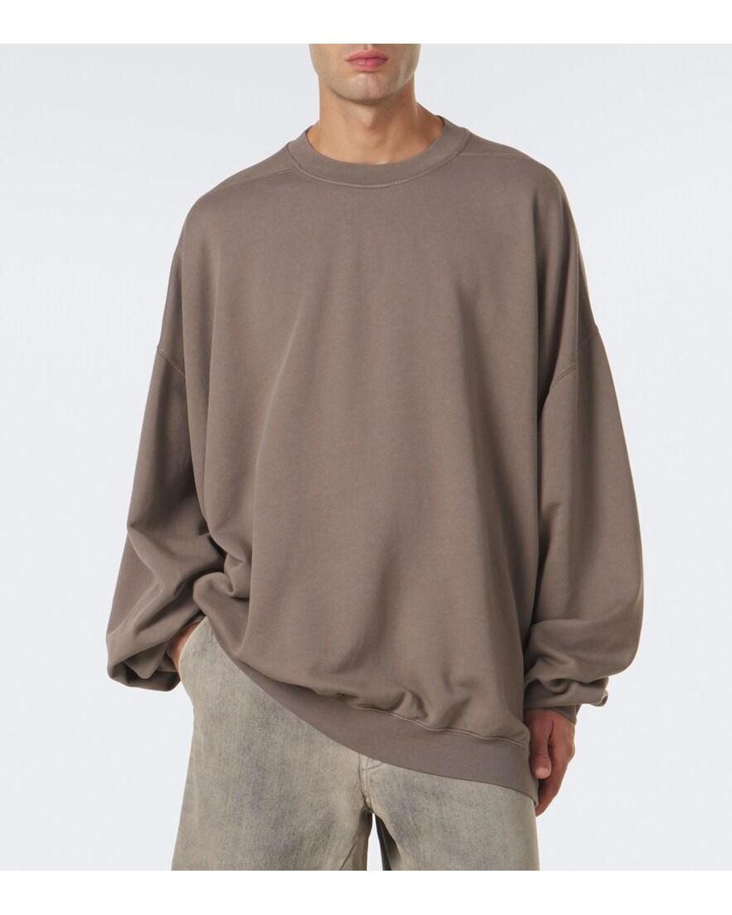 Rick Owens Brown Drkshdw Hun Cotton Sweatshirt for men