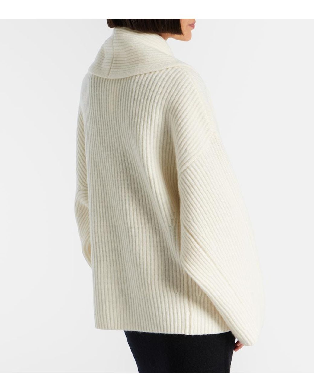 Vince Natural Ribbed-Knit Wool-Blend Jacket