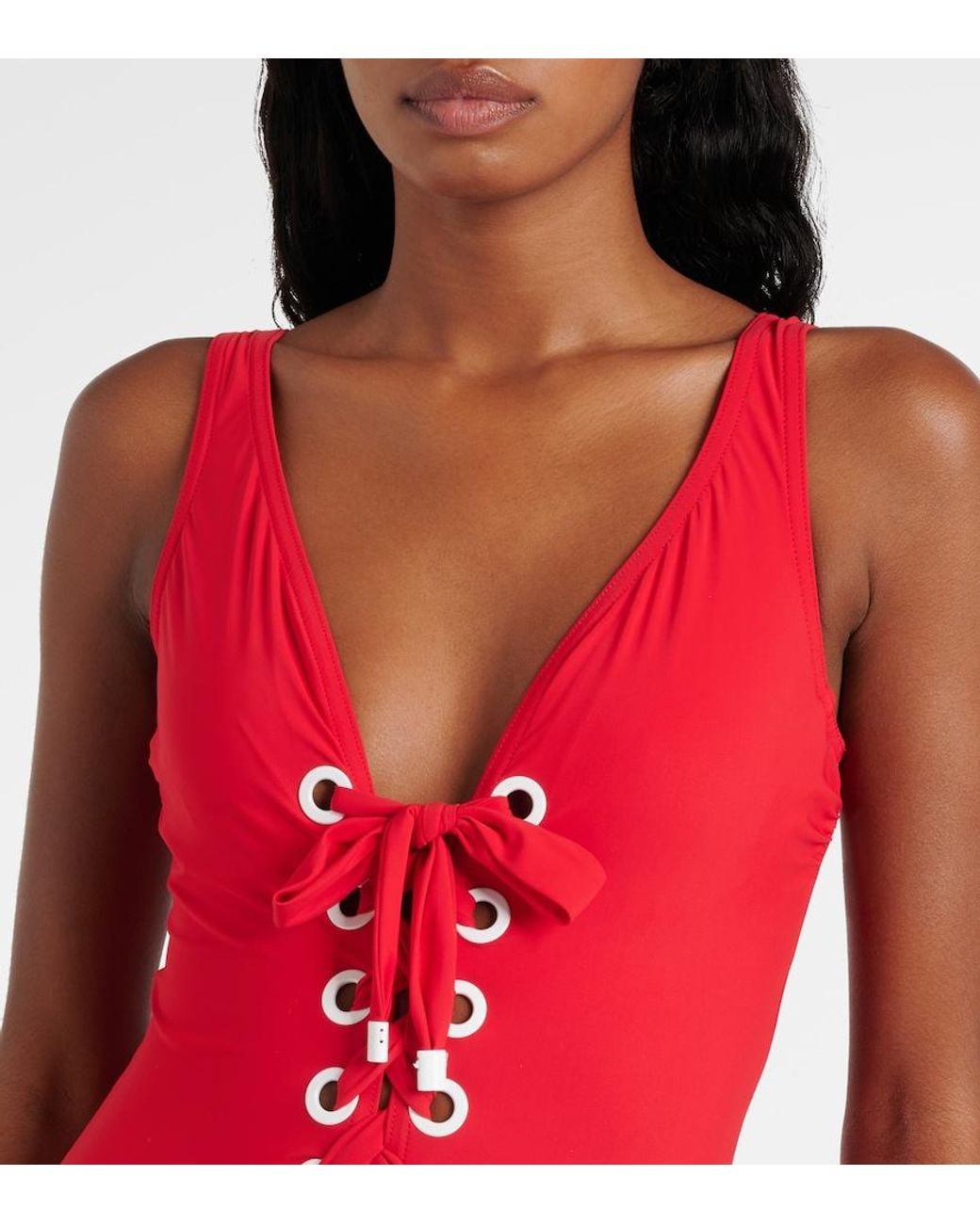 Karla Colletto Red Lulu Swimsuit