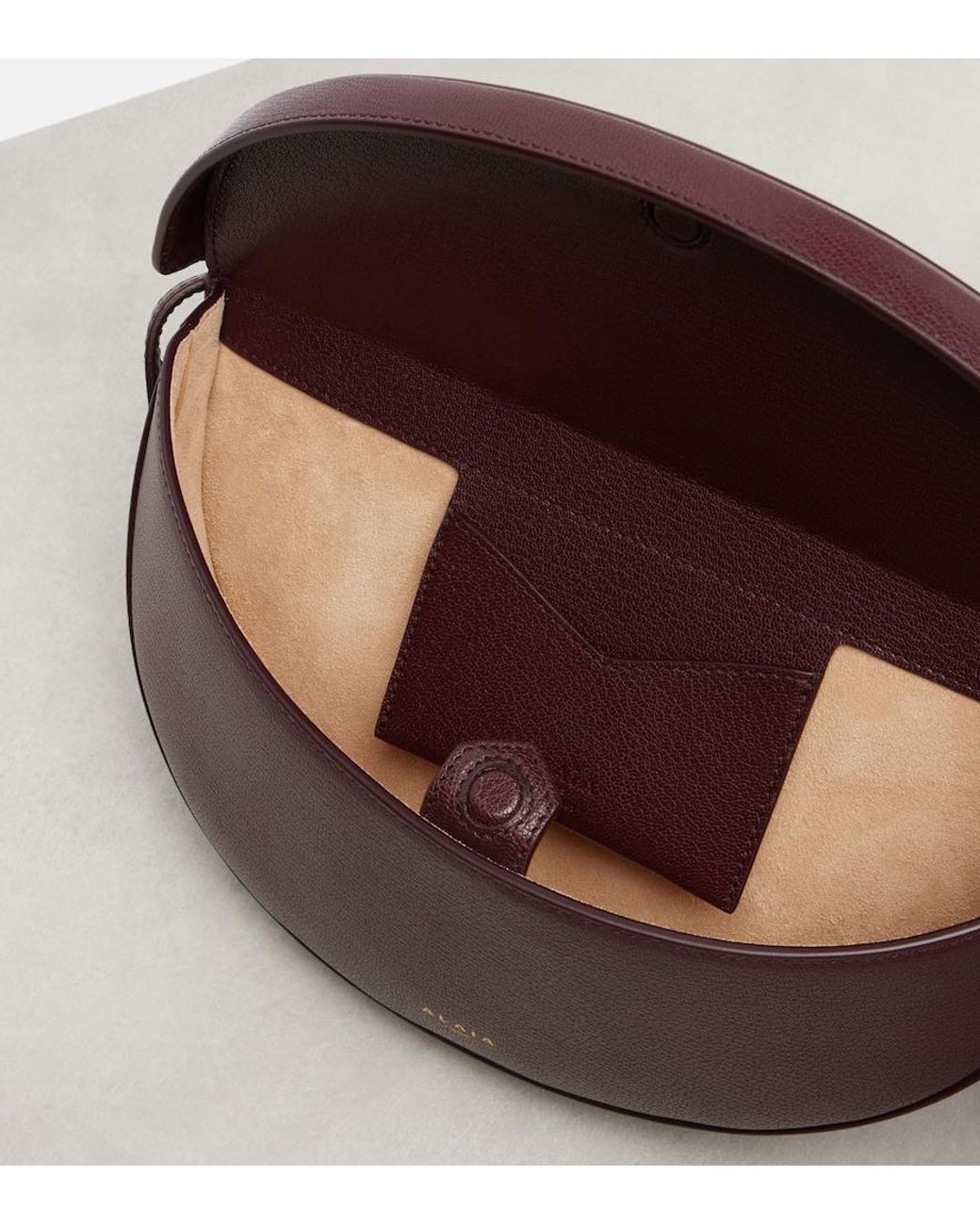 Alaïa Purple Hip Small Leather Shoulder Bag