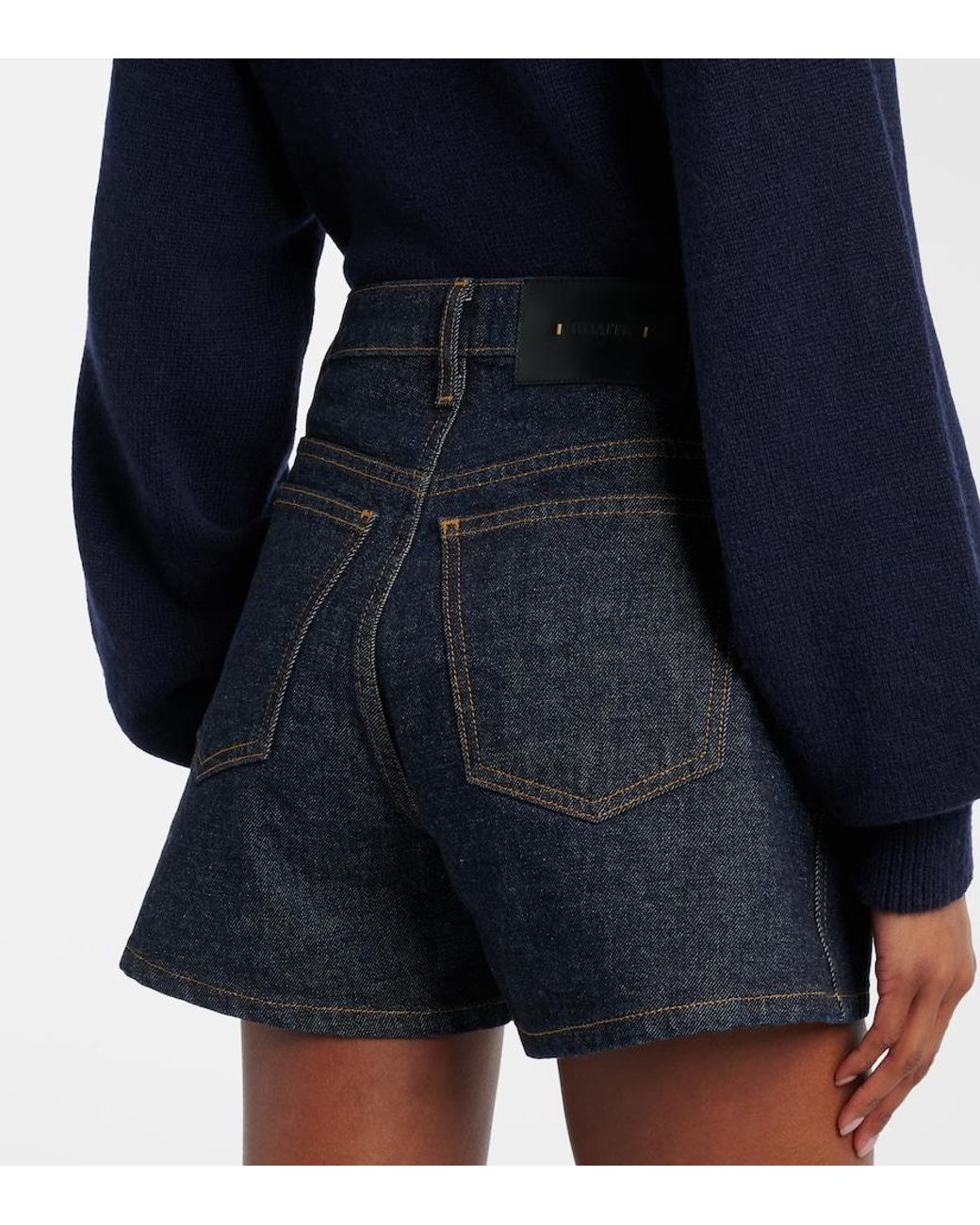 Khaite Blue Danya Denim Shorts