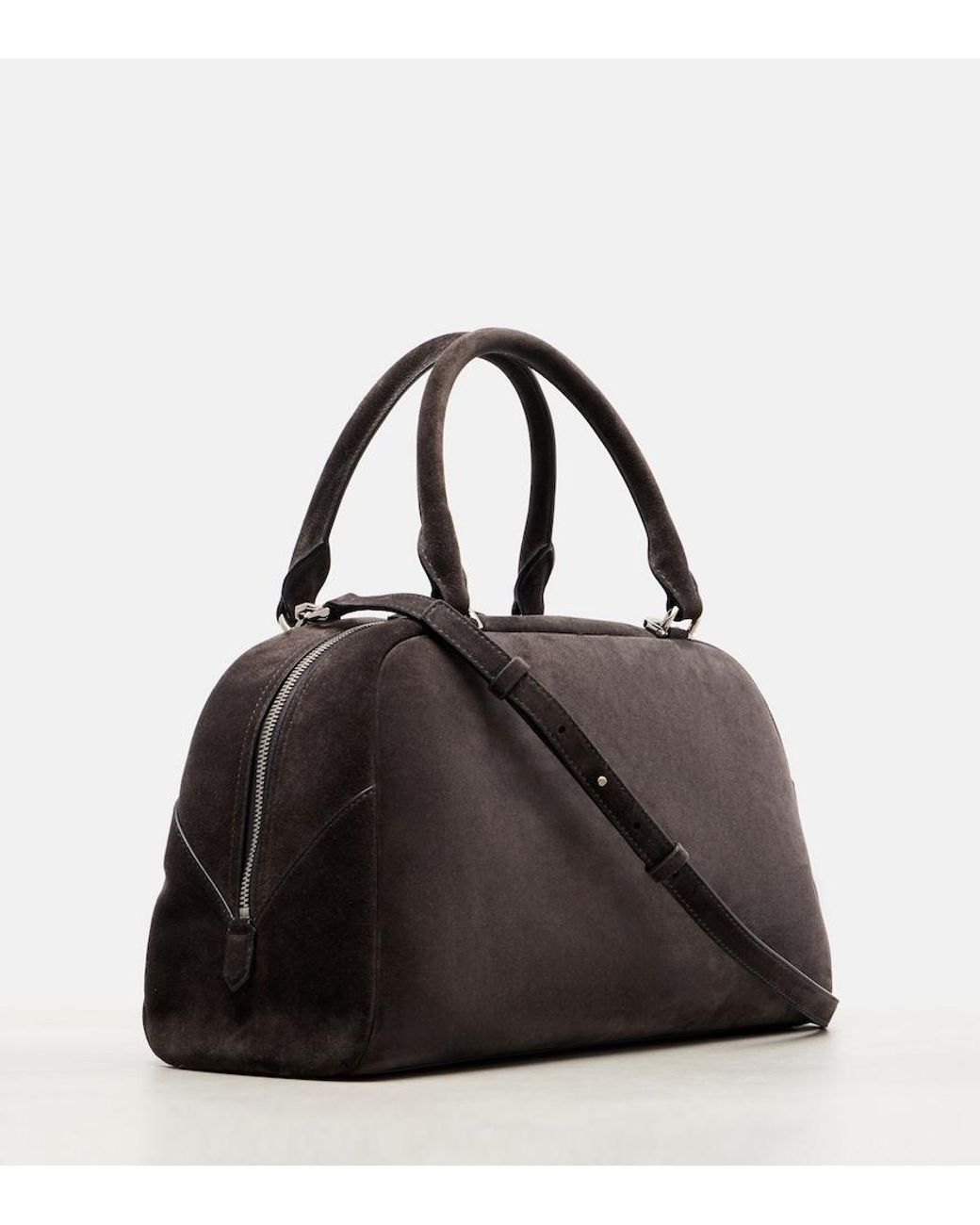 Givenchy Black Antigona East-West Medium Suede Tote Bag