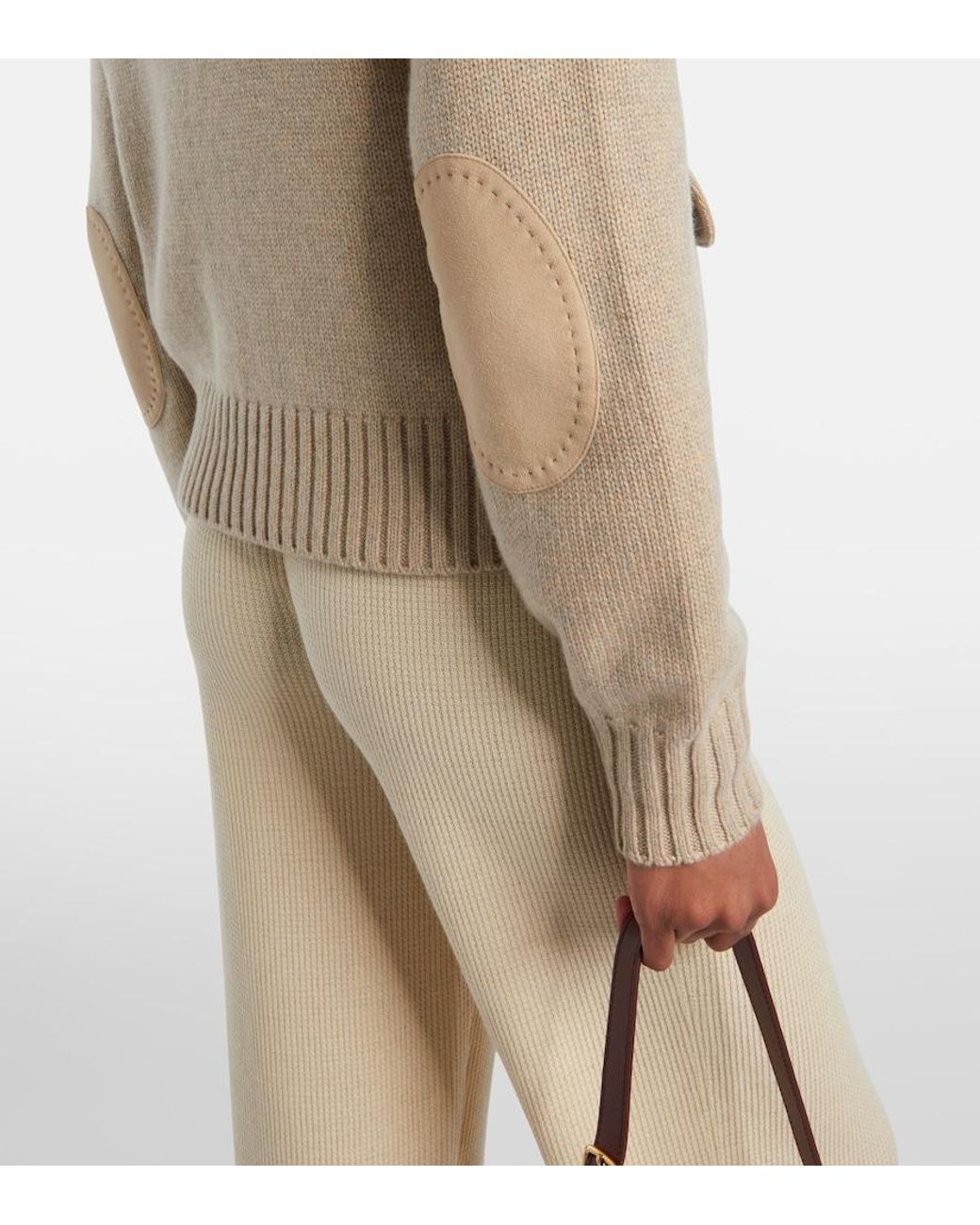 Loro Piana Natural Parksville Cashmere Turtleneck Sweater