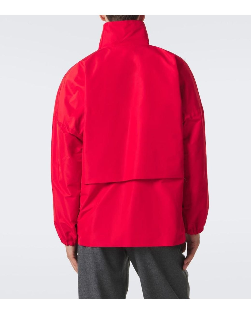 Jil Sander Red Technical Faille Jacket for men