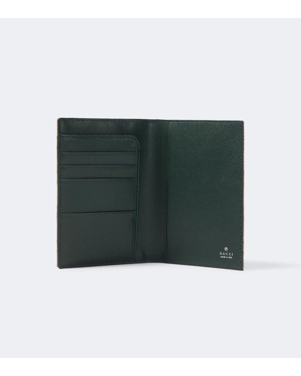 Gucci Natural Essence Classic Gg Canvas Passport Holder for men